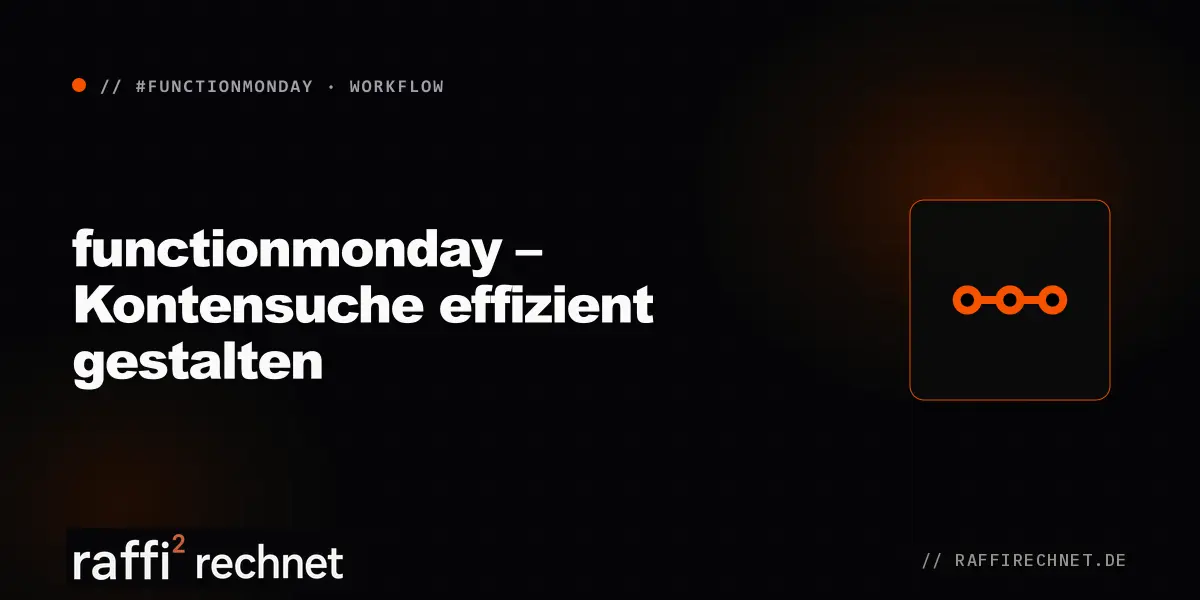functionmonday – Kontensuche effizient gestalten