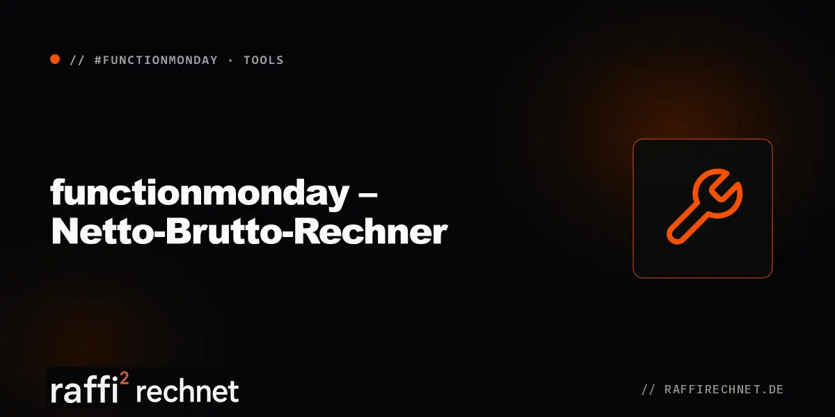 functionmonday – Netto-Brutto-Rechner